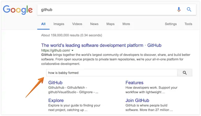 google sitelinks searchbox github